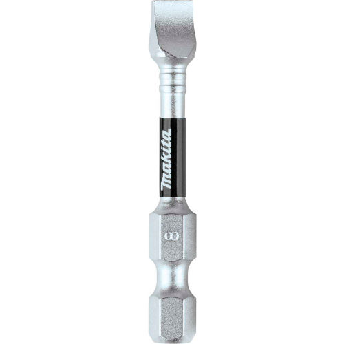 Makita® Impact XPS™ #8 Slotted 2" Power Bit, Matte Nickel, 5/Pack