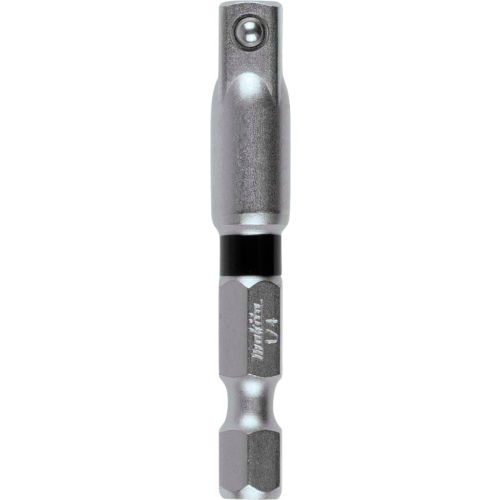 Makita® Impact XPS™ 1/4" Square 2" Socket Adapter, Retention Ball, Matte Nickel