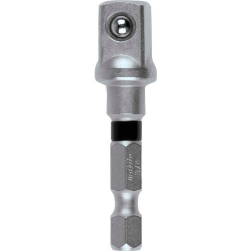 Makita® Impact XPS™ 3/8" Square 2" Socket Adapter, Retention Ball, Matte Nickel,10/Pk Bulk