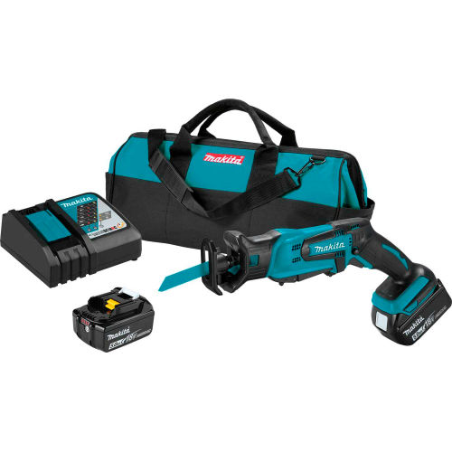 Makita® LXT® Cordless Compact Recipro Saw Kit, 5.0Ah, Lithium-Ion, 18V, 0-3000 RPM