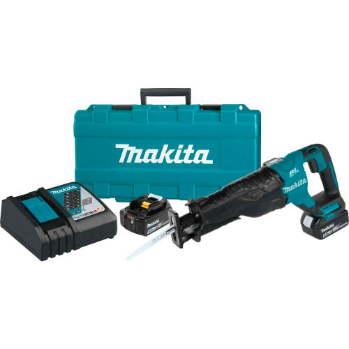 Makita® LXT® Cordless Recipro Saw Kit, 5.0Ah, Lithium-Ion, 18V, Brushless, 0-2300/3000 RPM