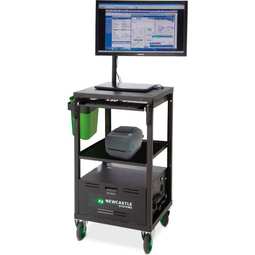 Newcastle Systems EC Series EcoCart Mobile Powered Laptop Cart with