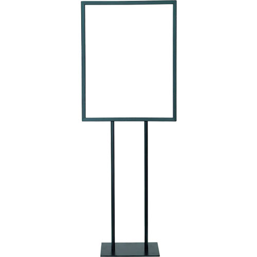 Marvolus 22" x 28" Poster Frame Bulletin Sign Stand, Black, Metal, Flat Base, Unassembled