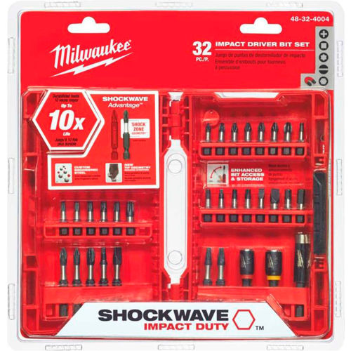 Milwaukee&#174; 48-32-4004 SHOCKWAVE&#153; 32-Piece Impact Driver Bit Set