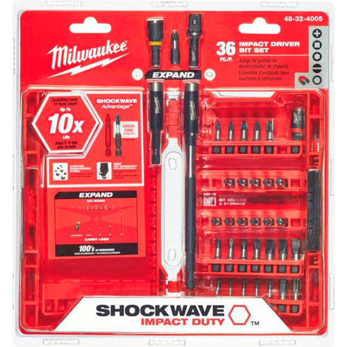 Milwaukee 48-32-4005 - 36 Piece Shockwave Impact Driver Bit Set