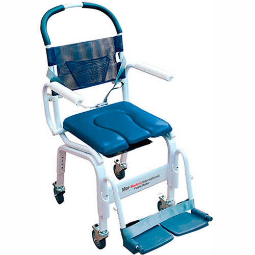 Mor-Medical Euro Shower Commode Chair, 300 lbs. Capacity, 18&quot;W Seat