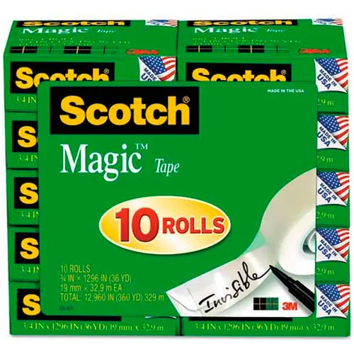 Scotch® Magic Tape Value Pack, 3/4 x 1000, 10 Rolls/PK