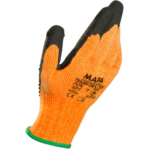 MAPA &#174; Temp-Dex 720, Nitrile Palm Coated Thermal Gloves w/ Dots, Medium Weight, 1 Pair, Size 9