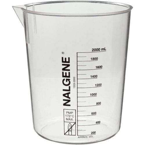 Thermo Scientific Nalgene™ Pmp Griffin Low Form Plastic Beaker 400ml Case Of 24 4986