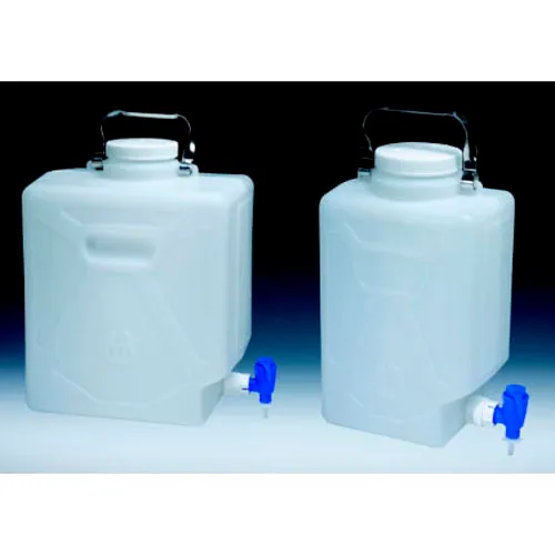 Thermo Scientific Nalgene Large Cylindrical HDPE Containers with  Covers:Clinical