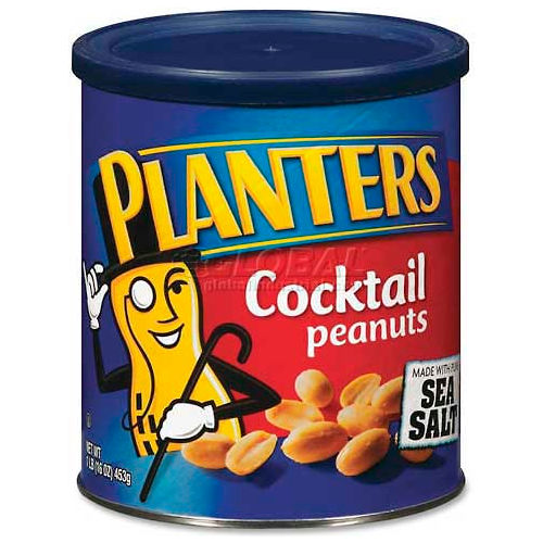 Planters Cocktail Peanuts Salted 16 Oz