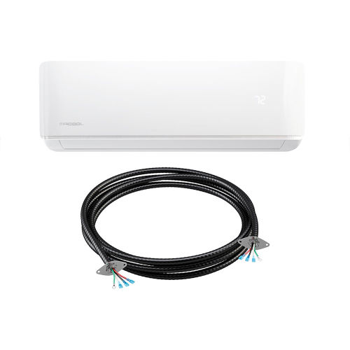 Mr Cool® DIY 4th Generation Heat Pump Air Handler w/ 25 ft. Cable, WiFi  Enabled, 9000 BTU, 230V
