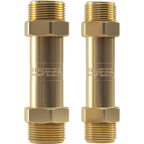 MR. COOL 3/8 NoVac Coupler + 3/4 NoVac Coupler