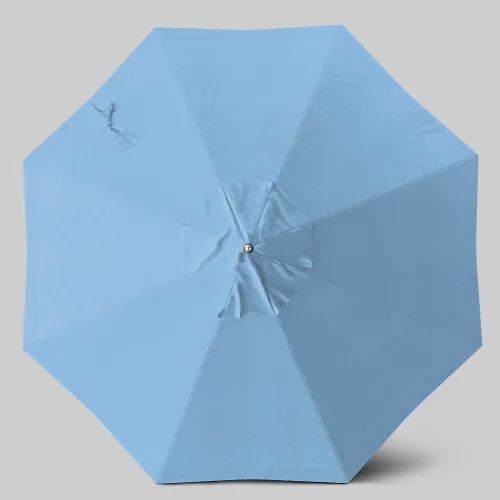 9 blue patio umbrella white pole Classic Market with Aluminum Pole, 9' dia This traditional 9 foot California Umbrella market style is a top seller and offers the residential owner a beautiful market design without taking over their space Pacific Blue & White Striped