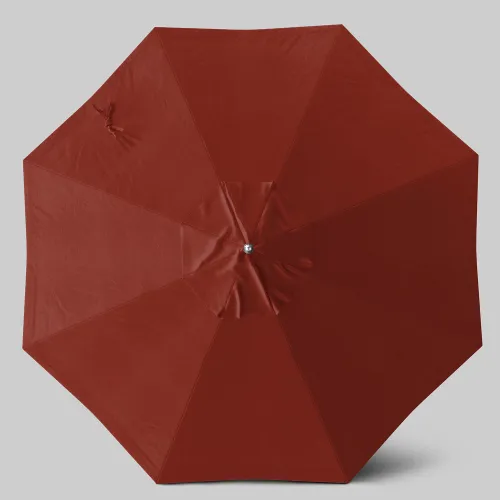 9 sunbrella patio umbrella California 9' Rd Aluminum Umbrella, Crank Lift, Auto Tilt, Bronze Pole, Pacific Blue and rust California Umbrella Newport 9' Patio