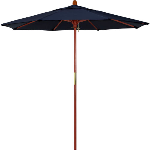 California Umbrella 7.5' Patio Umbrella - Olefin Navy - Hardwood Pole - Grove Series
