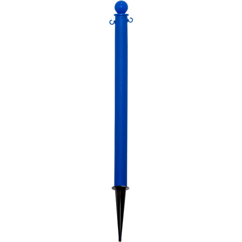 Global Industrial&#153; Plastic Ground Pole, 35&quot;H, Blue