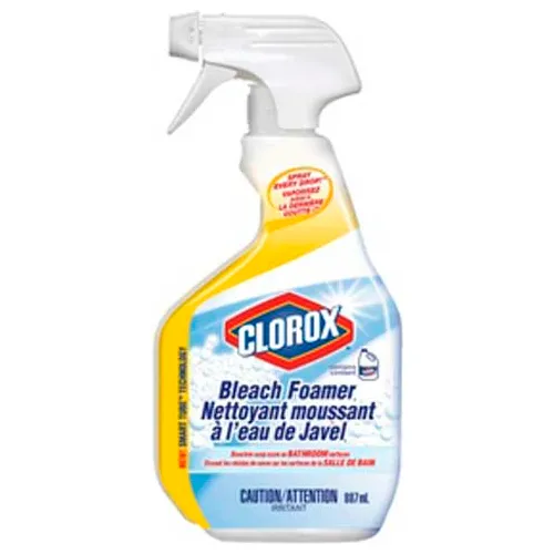 Clorox Foaming Bathroom Cleaner with Bleach 887 ML Pkg. Qty. 9