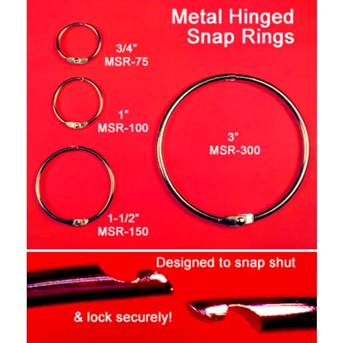 Hinged Metal Rings