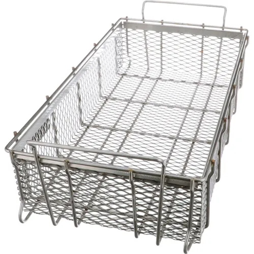 Marlin Steel Material Handling Basket 24L x 13-1/4W x 5-7/16H - 0.5  Wire - Stainless Steel