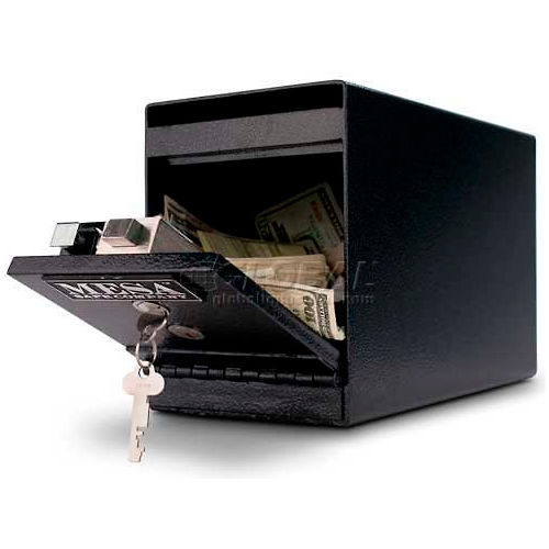 Mesa Safe B-Rate Undercounter Safe Cabinet, Dual Key Lock, 6"W x 12-3/4"D x 8"H