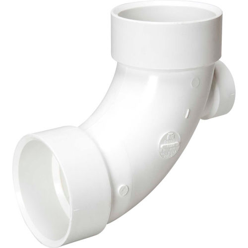 Mueller 06027 3 In. X 3 In. X 2 In. PVC Long Sweep 1/4 Bend Elbow W