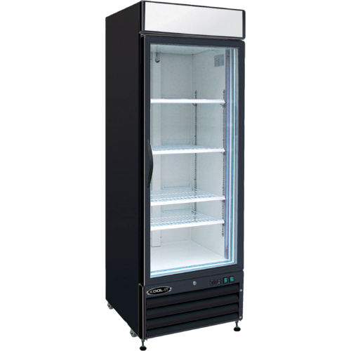 Kool-It KGF-23 - Freezer Merchandiser, 23 Cu. Ft., 1 Glass Door, Black, 79-1/2&quot;H x 26-1/5&quot;W