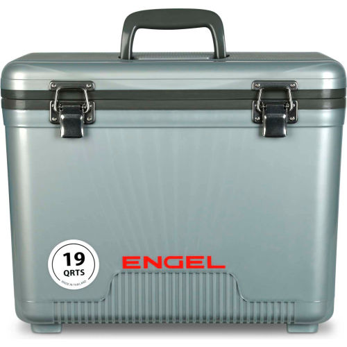 Engel&#174: UC19S Cooler/Dry Box 19 Qt., Silver, Polypropylene