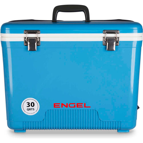 Engel®: UC30B Cooler/Dry Box 30 Qt., Blue, Polypropylene