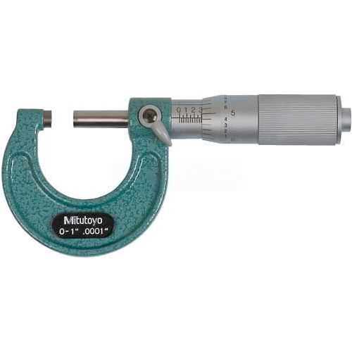 Mitutoyo 103135 01" Mechanical Outside Micrometer W/ Ratchet Friction