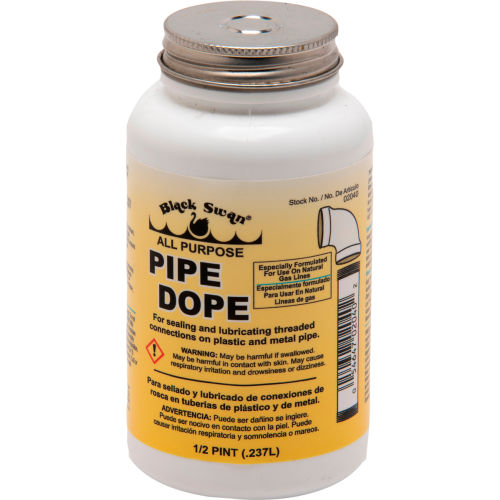 Black Swan All Purpose Pipe Dope, 1/2 Pt Pkg Qty 12