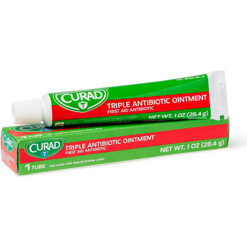 Medline Curad® Triple Antibiotic Ointment, 1 oz. Tube, Pack of 12