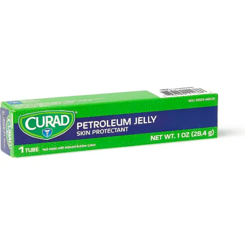 Medline Curad® Petroleum Jelly Skin Protectant, 1 oz. Tube, Pack of 12