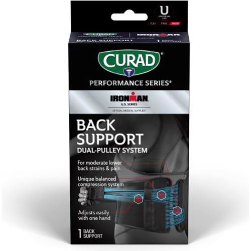 Medline CURAD CURAD Back Support w/ Dual Pulley System, Universal, 4 Pack