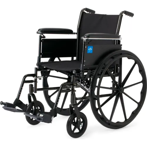 Medline Guardian K3 Wheelchair w/ Height Adj. Full-Length Arms & Swing ...