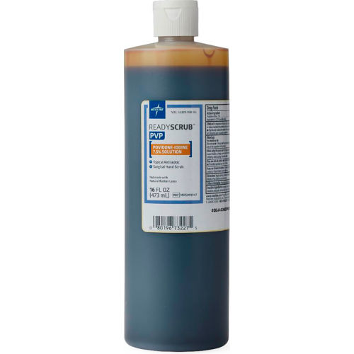 Medline Povidone Iodine Scrub Solution, 1 Pint, Pack of 24