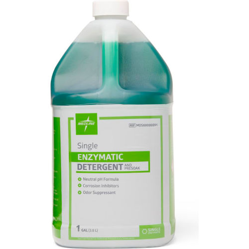Medline Single Enzymatic Presoak Cleaner, 1 Gallon, Pack of 4