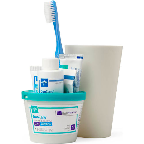 Medline Duocare Oral Care Self Care Caddy, 12 Pack