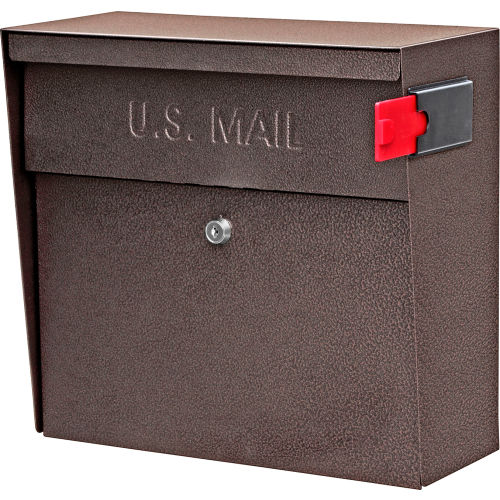 Metro Wall Mount Mail Boss Locking Mailbox Bronze