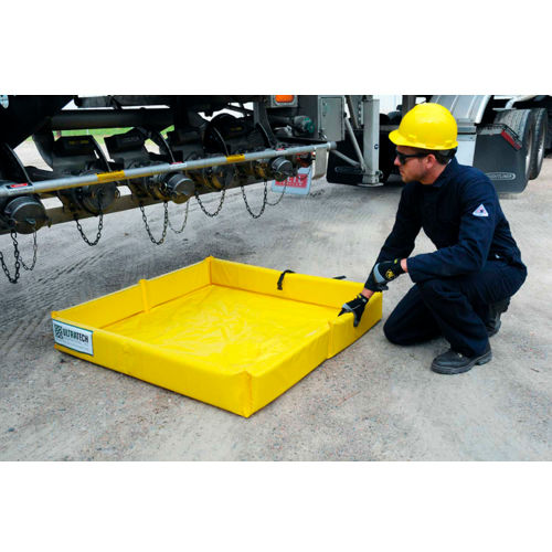 UltraTech® 8850 Ultra-Mini Foam Wall Berm®, 2' x 2', Yellow