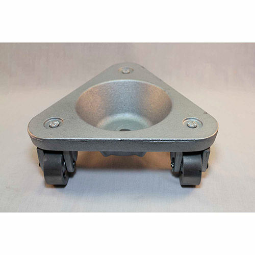 Bond® Cast Iron Triangular Cup Dolly 2127 - Semi Steel Wheels - 450 Lb. Capacity