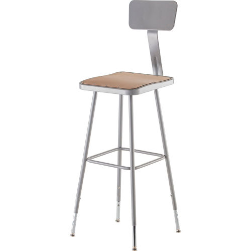 heavy duty stool with backrest