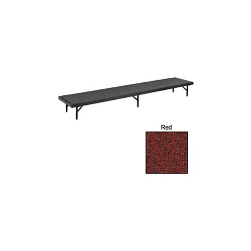 Riser Tapered with Carpet - 78&quot;L x 18&quot;W x 32&quot;H - Red