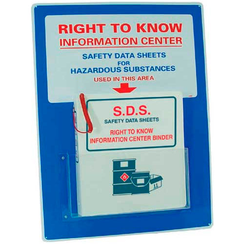 NMC RTK7, Mini Right To Know Information Center w/ SDS Binder, 24" x 18"