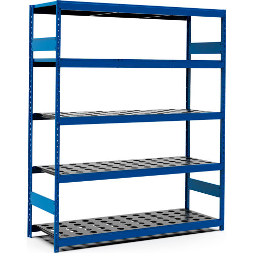 5 Shelf High-Density Storage for Taper 50 - 72"Wx24"Dx87"H Avalanche Blue