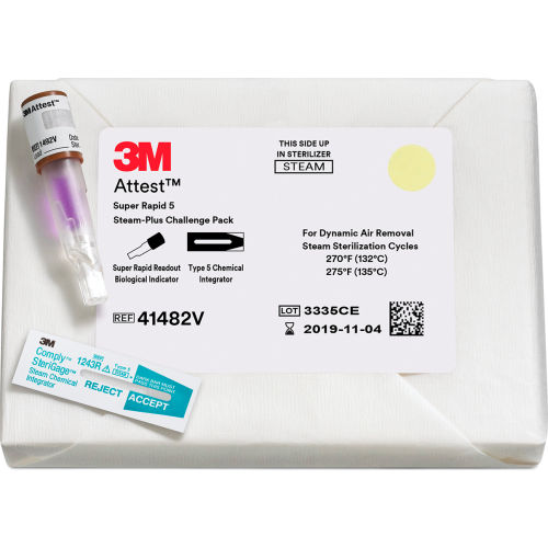 3M™ Attest Super Rapid Readout Biological Indicator Test Pack 41482V