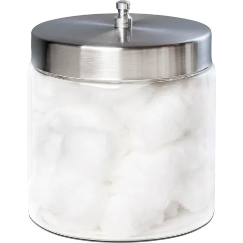 TechMed Dressing Jar & Cover, 3" x 3", 6/Case