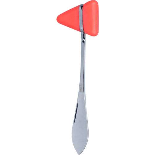 Tech-Med Percussion Hammer, Taylor, 7-3/4", Red Rubber Bumper, Chrome Plated Handle