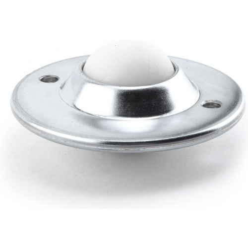Hudson 1-1/2" Nylon Ball Carbon Steel Low-Profile Flying Saucer Ball Transfer