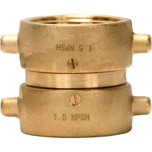 Fire Hose Pin Lug Adapter, 1-1/2" Female Swivel NPSH X 1-1/2" Female ...